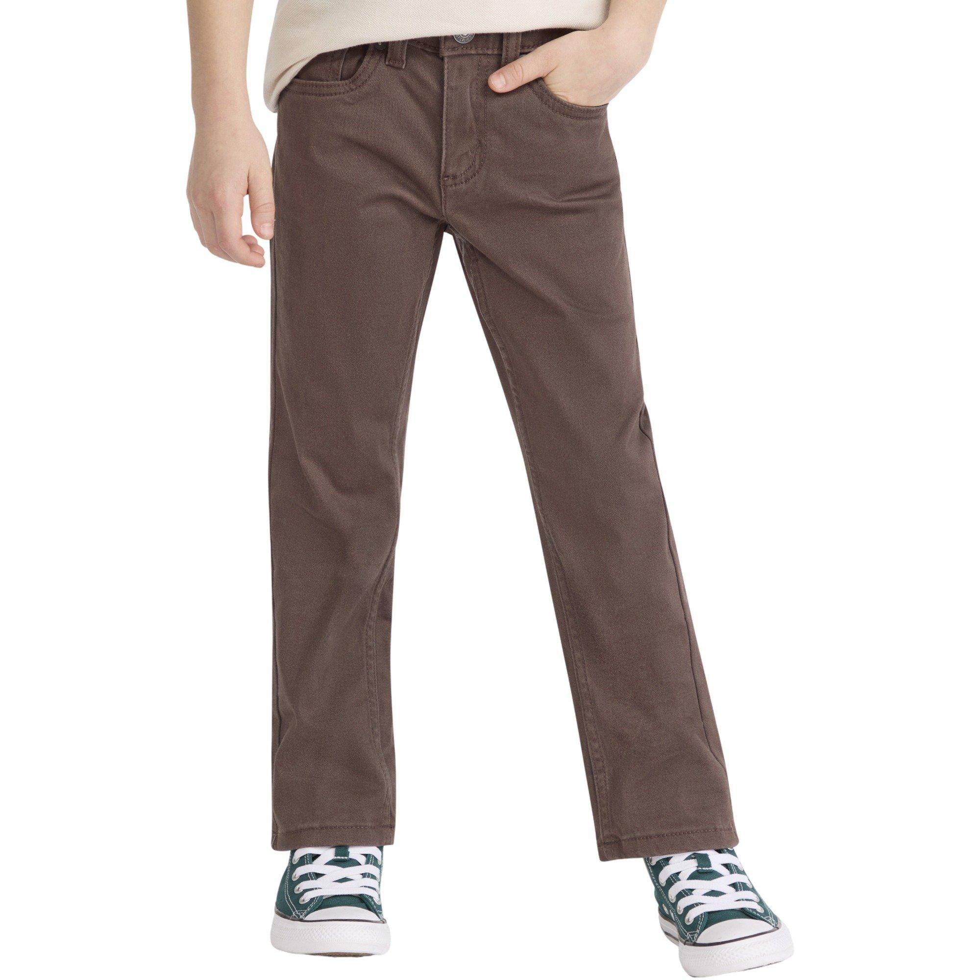 Levi's Little Boys' 511 Slim Fit Soft Brushed Brown Sueded Pants - BROWN
